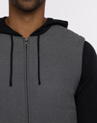 TravisMathew Men's Scavenger Full Zip Hoodie, Grey, New, Size L