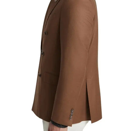 Jack Victor Men's Martin Double-Breasted Wool Sport Coat, Brown, New, Size 42R