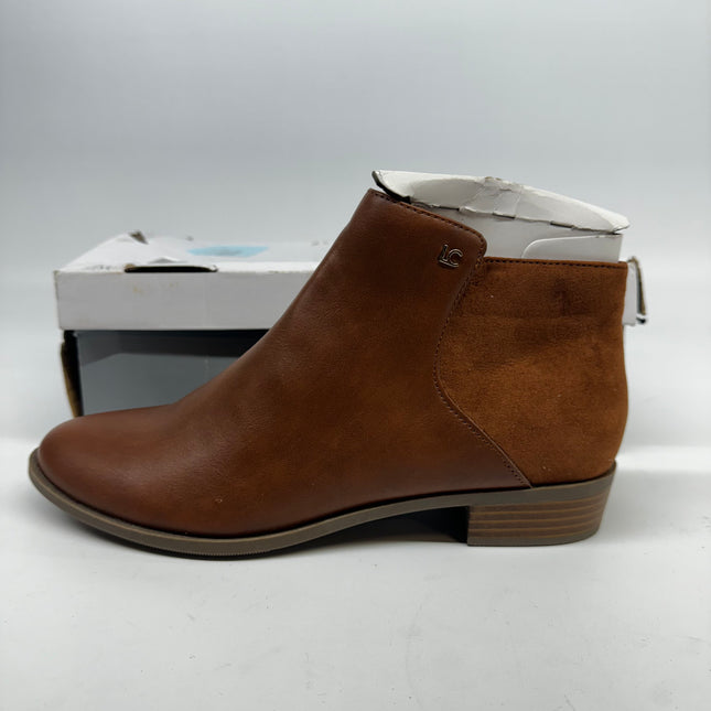 Liz Claiborne Women's Cognac Ankle Boot, New, Size 9.5