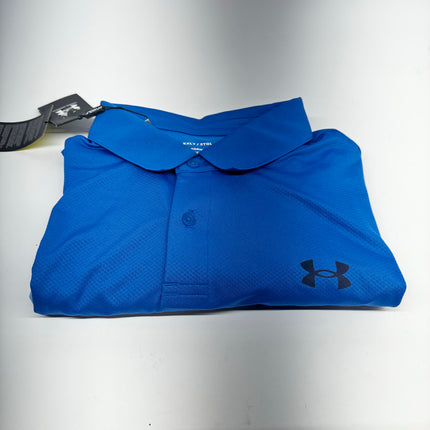 Under Armour Men's Performance Polo, Blue, New with Imperfection, Size XXLT