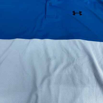 Under Armour Men's Performance Polo, Blue, New with Imperfection, Size XXLT