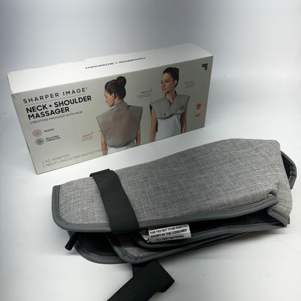 Sharper Image Heated Neck and Shoulder Massager Wrap - Open Box, Missing AC Adapter