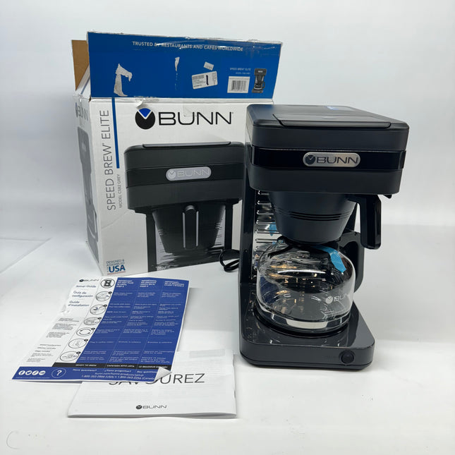 BUNN 52700 Speed Brew Elite Coffee Maker - Gray, 10-Cup - Open Box