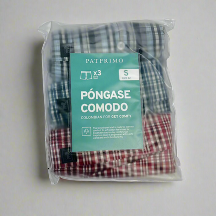 Patprimo Pangasa Comodo 3-Pack Boxers New, Sizes S and XL