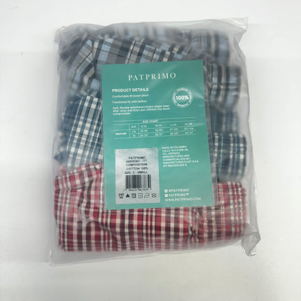 Patprimo Pangasa Comodo 3-Pack Boxers New, Sizes S and XL