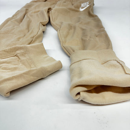 Kids Nike Club Fleece Joggers Beige New Size XL (18-20)