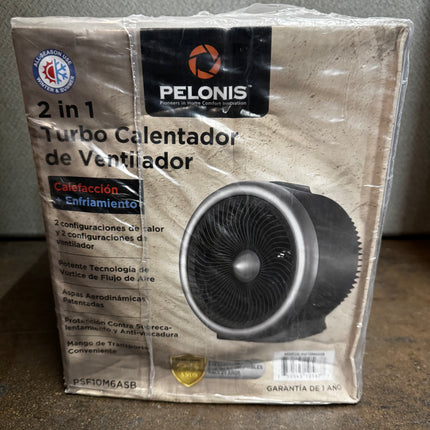 Pelonis 2-in-1 Turbo Heater and Fan - Compact & Efficient New