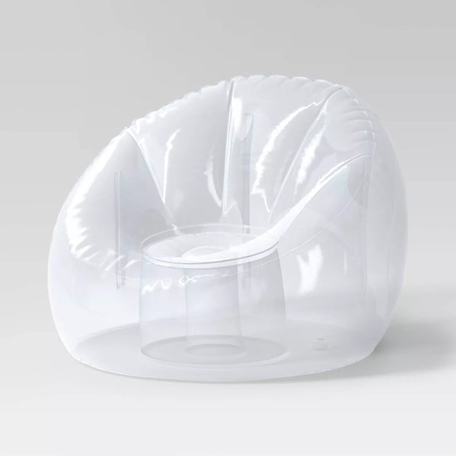 Inflatable Novelty Dorm Chair - Room Essentials™ (Clear, XL 40 in D x 38 in W x 28 in H)
