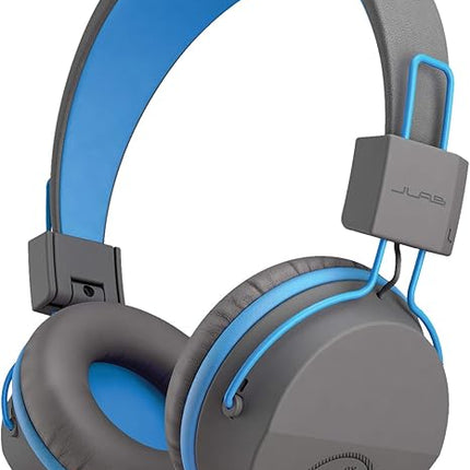 JLab JBuddies Studio On-Ear Kids Wired Headphones with Mic - Graphite/Blue - Open Box