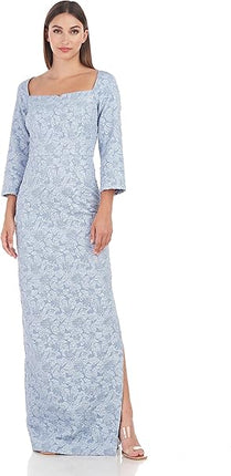 JS Collections Women's Remi Sweetheart Column Gown - New - Size 12 - Slate

