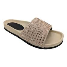  JW Anderson Women's Rhinestone Embellished Slides - Stylish and Comfortable Footwear New Without Box with Imperfection Size 38