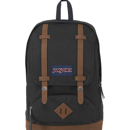 JanSport Cortlandt Black Laptop Backpack with 15" Sleeve for Men & Women