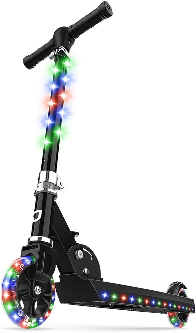 Jetson 2-Wheel Light-Up Kick Scooter with Adjustable Handlebar & Folding Mechanism (New)
