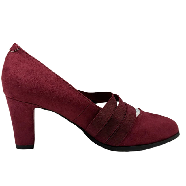 Journee Collection Women's Loren Heels Wine Red Size 7.5 – New