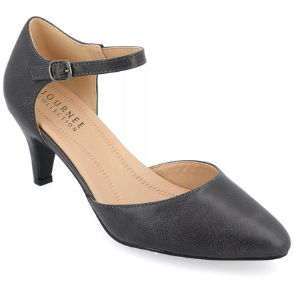 Journee Women's Bettie Tru Comfort Foam Almond Toe Mid Heel Pumps - Size 6.5 (Open Box)