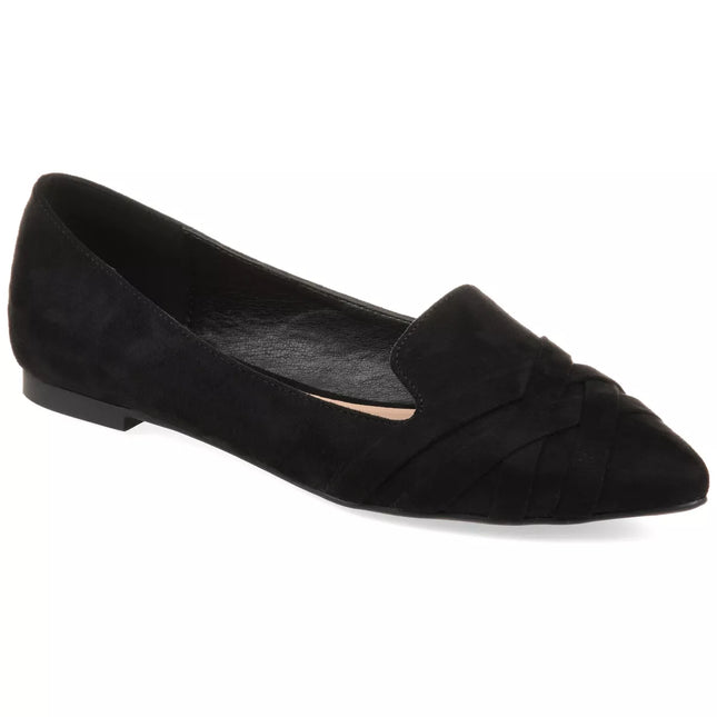 Journee Women's Mindee Slip-On Pointed Toe Loafer Flats - Size 9WD (Open Box)

