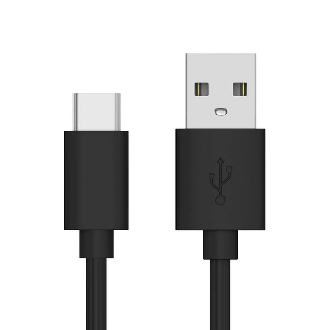 Just Wireless 4 ft TPU Type-C to USB-A Cable - Black (Open Box)