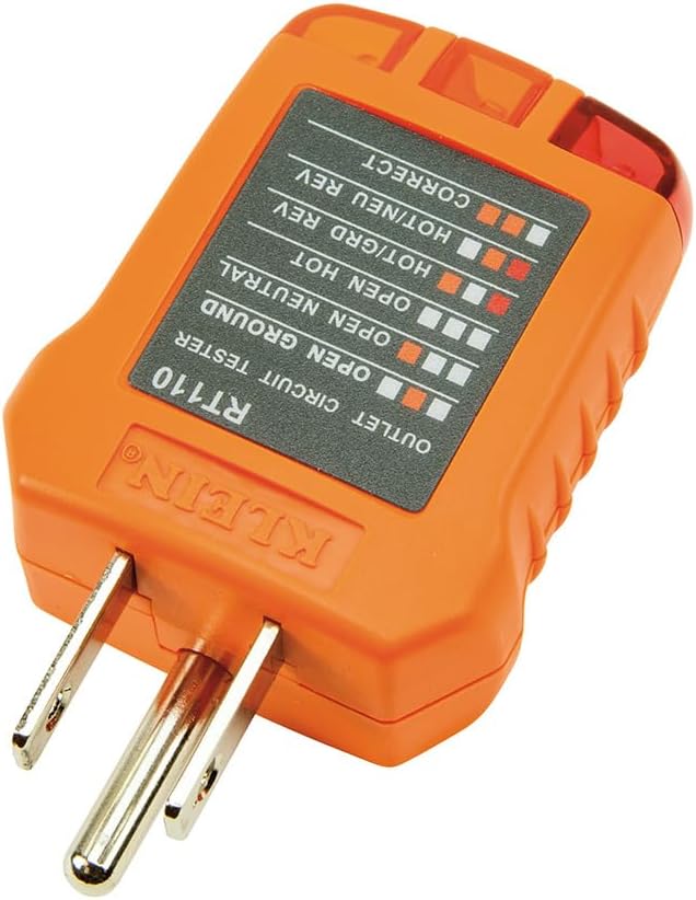 Klein Tools RT110 AC Electrical Outlet Tester – New

