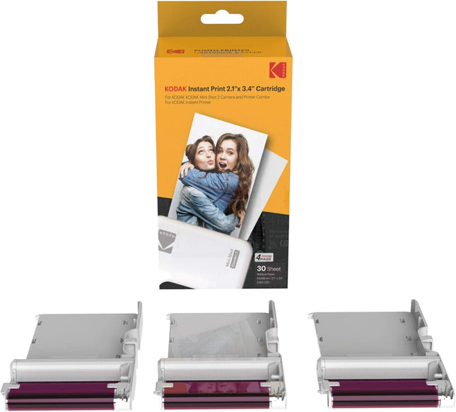 Kodak ICRG-230 4PASS Printer Cartridges with Laminate Process – 30 Pack – New