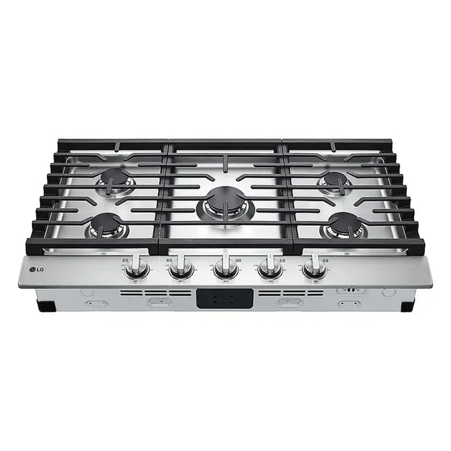 LG 36" Built-In Gas Cooktop 5 Burners Stainless Steel Open Box w/ Imperfection
