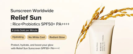BEAUTY OF JOSEON - Relief Sun : Rice + Probiotic SPF50+ PA++++ - 10ml - 3 Pack