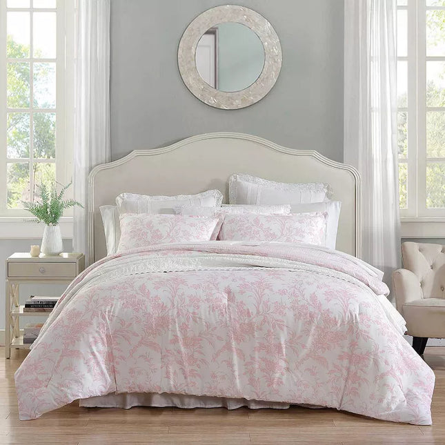Laura Ashley Natalie Comforter Set, Full/Queen, New