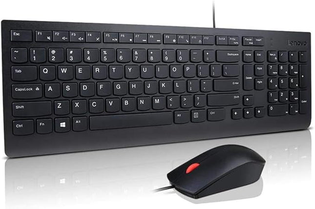 Lenovo Essential Wired Keyboard and Mouse Combo - US English New

