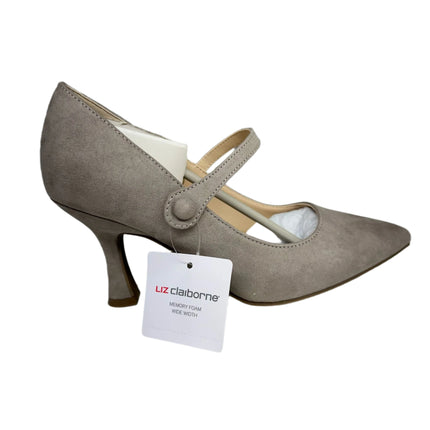 Liz Claiborne Peak Wide Width Heels Koala Size 6W New

