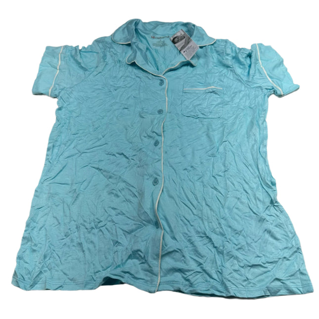Liz Claiborne Women's Aqua Blue Pajama Shirt Size S New

