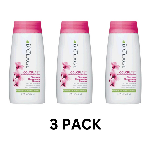 MATRIX Biolage ColorLast Shampoo – 1.7 oz (Pack of 3) – Protects Color Vibrancy – New