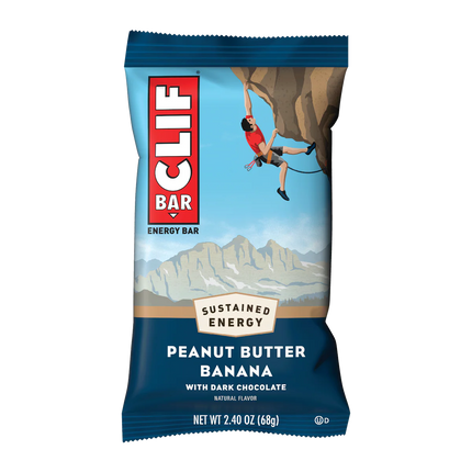 12-count box of CLIF BAR Peanut Butter Banana with Dark Chocolate (Mar 14, 2027)