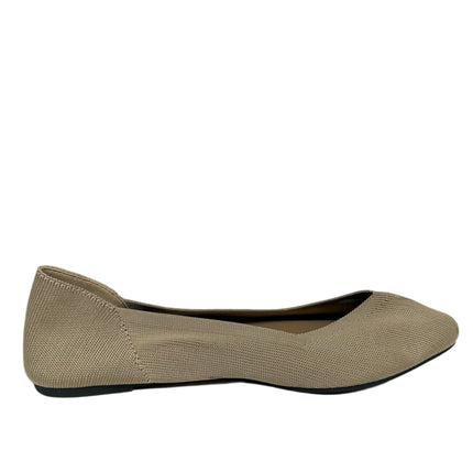 MIA Beige Pointed Toe Knit Flats Size 6.5 New Without Box
