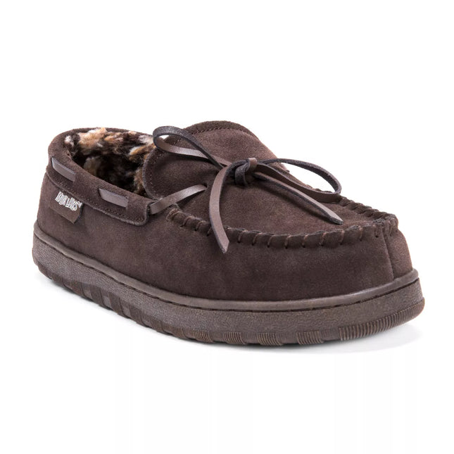 MUK LUKS Men's Paul Printed Berber Suede Slipper - Size 12 (Open Box Without Box)

