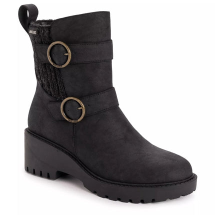  MUK LUKS Women's Finley Faith Boots - New - Black - Size 10