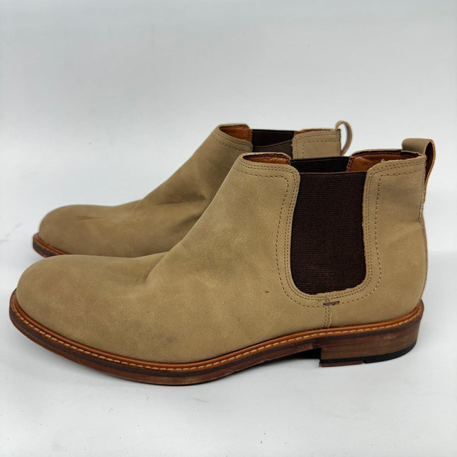 Madden Men's Suede Khaki Chelsea Boot - New with Imperfection, Size 11.5
