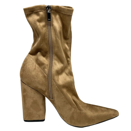 Marc Fisher LTD Suede Pointed Toe Sock Boots Taupe Size 10 Women's New Without Box

