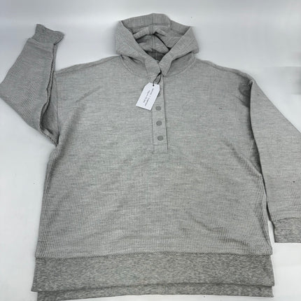 Men's Better Together Grey 3/4 Button Sweater with Hood New Sizes XS-L