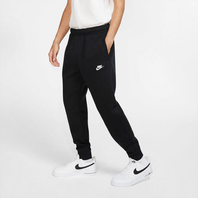 Men’s Black Nike Fleece Joggers with Pockets – Tapered Fit Sweatpants for Gym or Lounging – Sizes S to XXL – New

