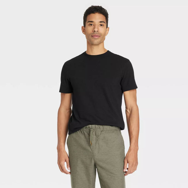 Men's Casual Fit Every Wear Short Sleeve T-Shirt - Goodfellow & Co™, New, Black
