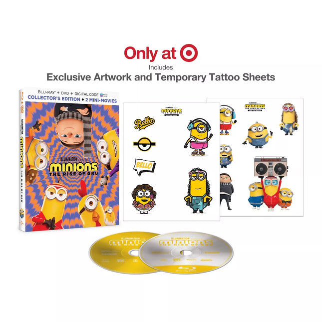 Minions: The Rise of Gru Giftset (Deluxe Edition) (Blu-ray) - New