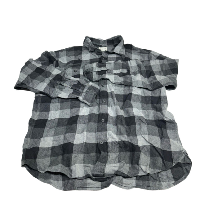 Mutual Weave Men's Black Plaid Shirt - Size XL, New Without Tags
