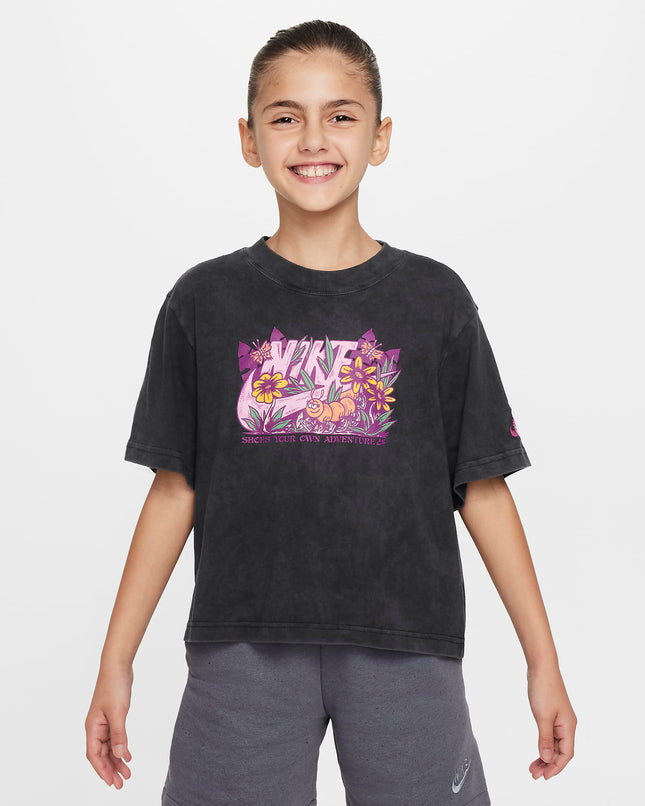 Nike Girls’ Graphic T-Shirt - Black - Size XL