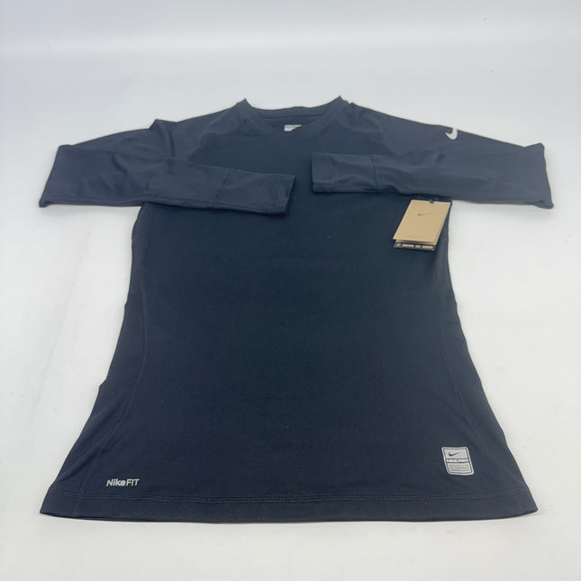Nike Long Sleeve Shirt Black Girls Size L 12–14 New