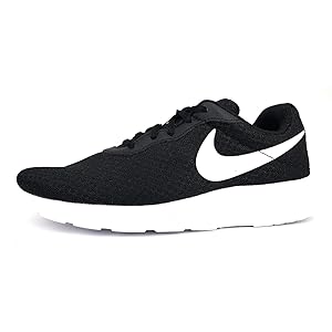 Nike Tanjun Running Shoes Black/White Men Size 8.5 New