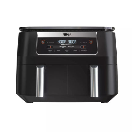 Ninja Foodi 6qt 5-in-1 2-Basket Air Fryer with DualZone Technology - DZ090, Stainless Steel, New

