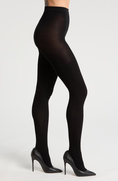 Nordstrom Ribbed Sweater Tights, Size M/L - New