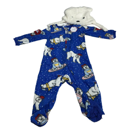 North Pole Trading Co. Infant Flame-Resistant Sleepwear Blue 12M New
