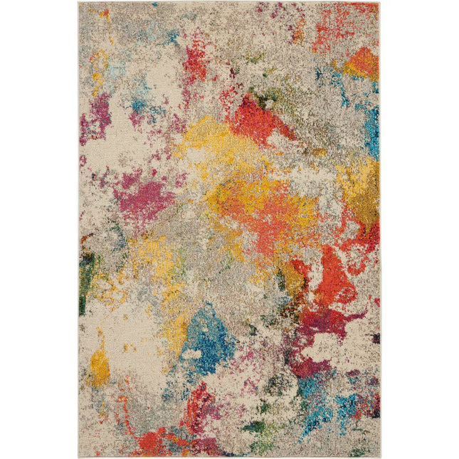 Nourison Celestial Splash Abstract Indoor Rug, 3'11" x 5'11", Open Box