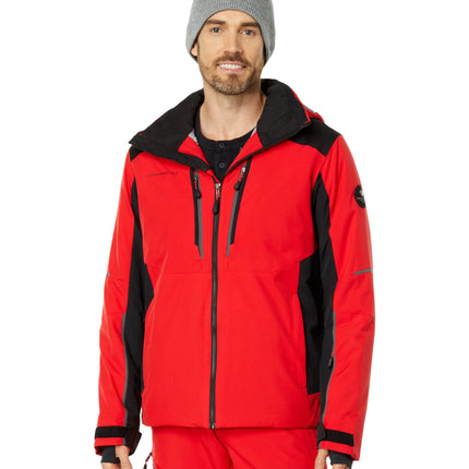 Obermeyer Men's Red Ski Jacket with Hood Brakelight Size S – New
