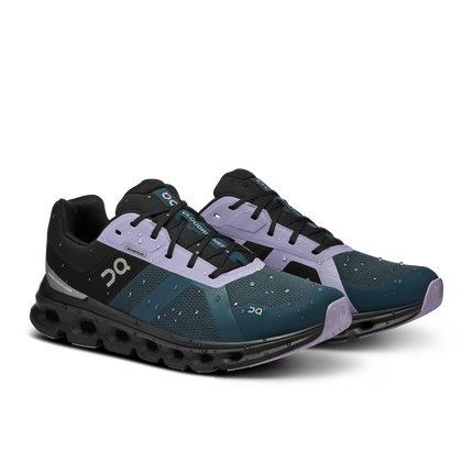 On Cloudrunner Waterproof Men’s Running Shoes Black/Purple Size 8.5